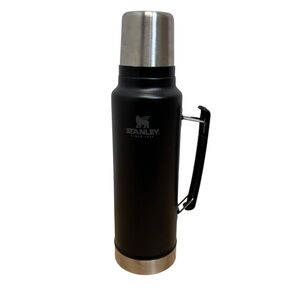 Stanley Black and Silver Thermos 1.5qt Uline Decal